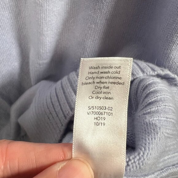 Athleta Bayshore Wool Cashmere Turtleneck Sweater Tunic Size Small Peri Purple - Picture 10 of 10